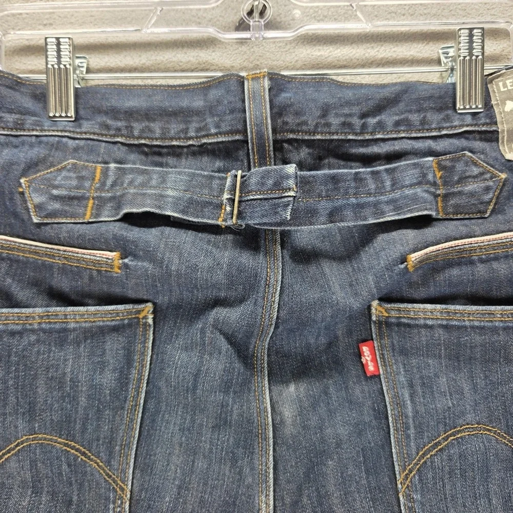 Vintage Levis Engineered Jeans Mens 36x32 Blue Buckle Back Twisted Dark Wash